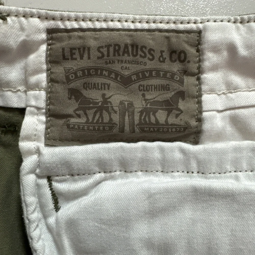 Levis‎ Ace Cargo Pants Mens 36x30 (36x28) Green Twill Military Straight Utility